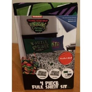 Nickelodeon Teenage Mutant Ninja Turtles Kids 4-Piece Full Sheet Set Microfiber